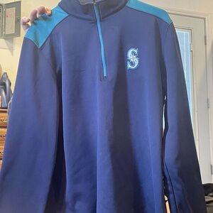 Men's Blue Half-Zip Jacket
